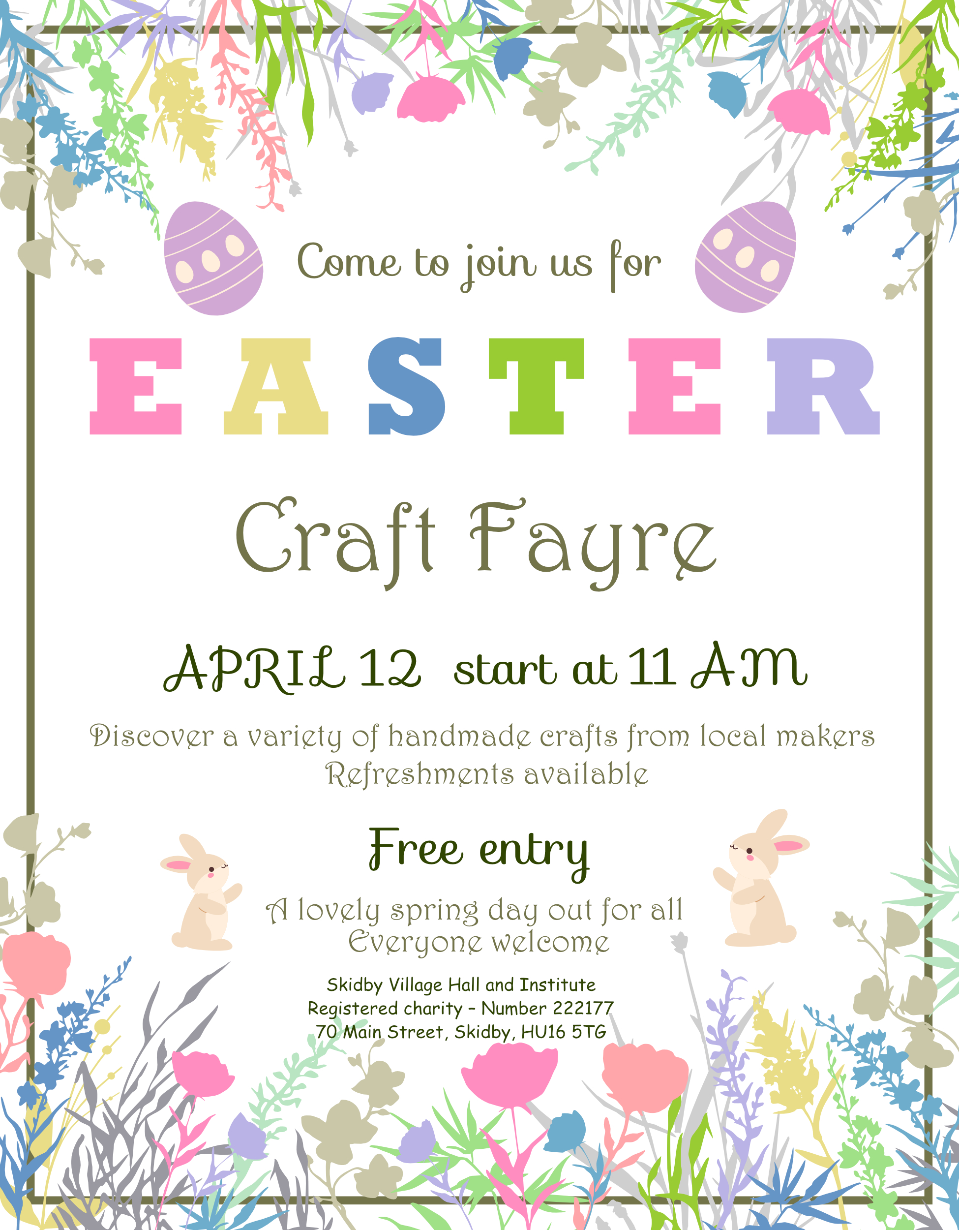 Spring Craft Fayre April 2027 TBC